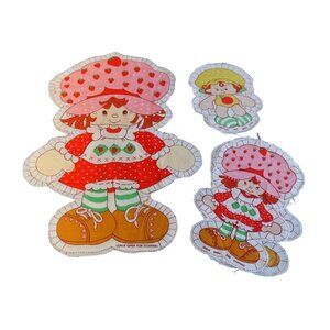 Vintage 1980 Strawberry Shortcake Friends Pillow Dolls Cut And Sew Fabric